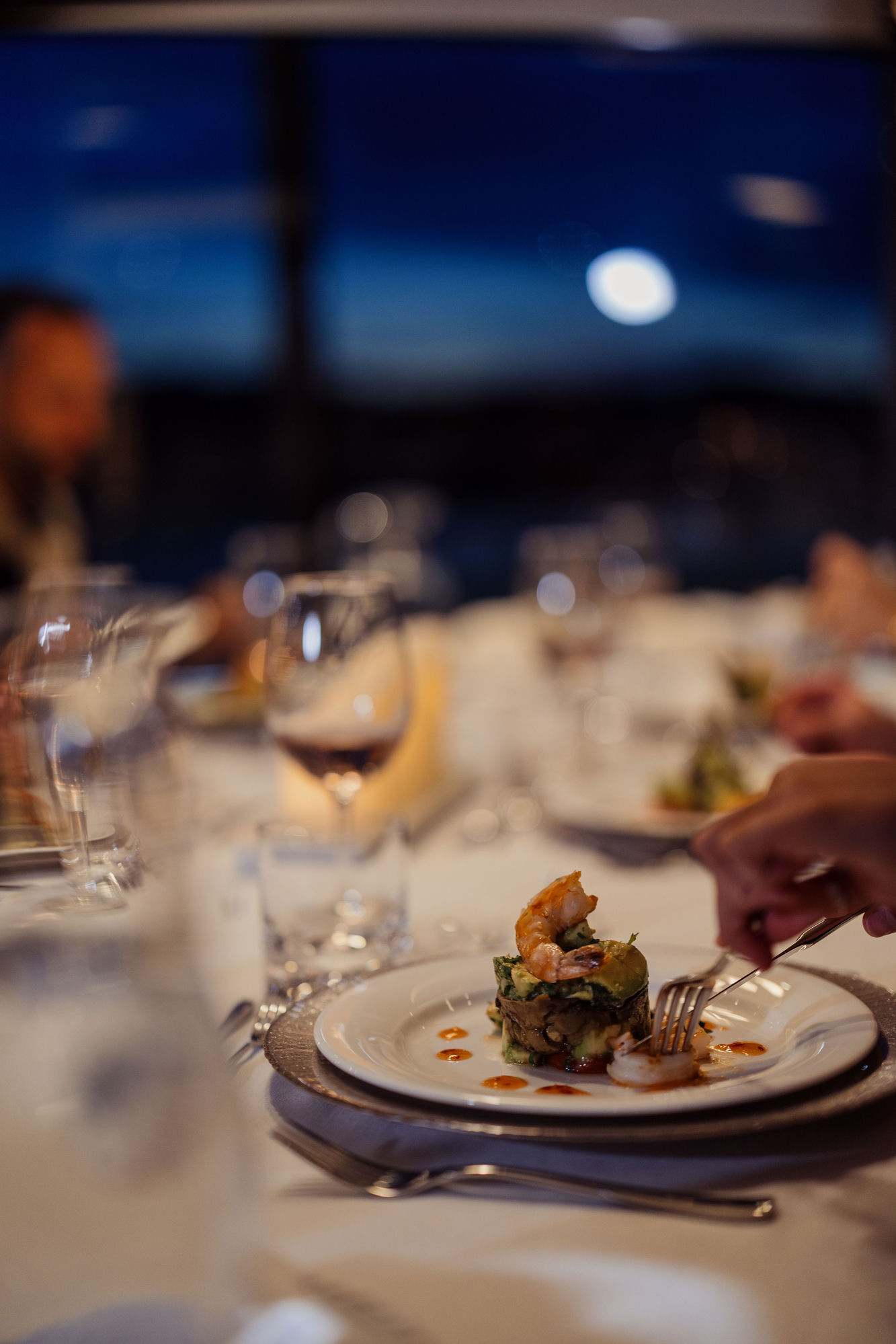 Onboard chef gourmet plating on M/Y Lio Black Knight Sunseeker 95 — luxury yacht charter cuisine